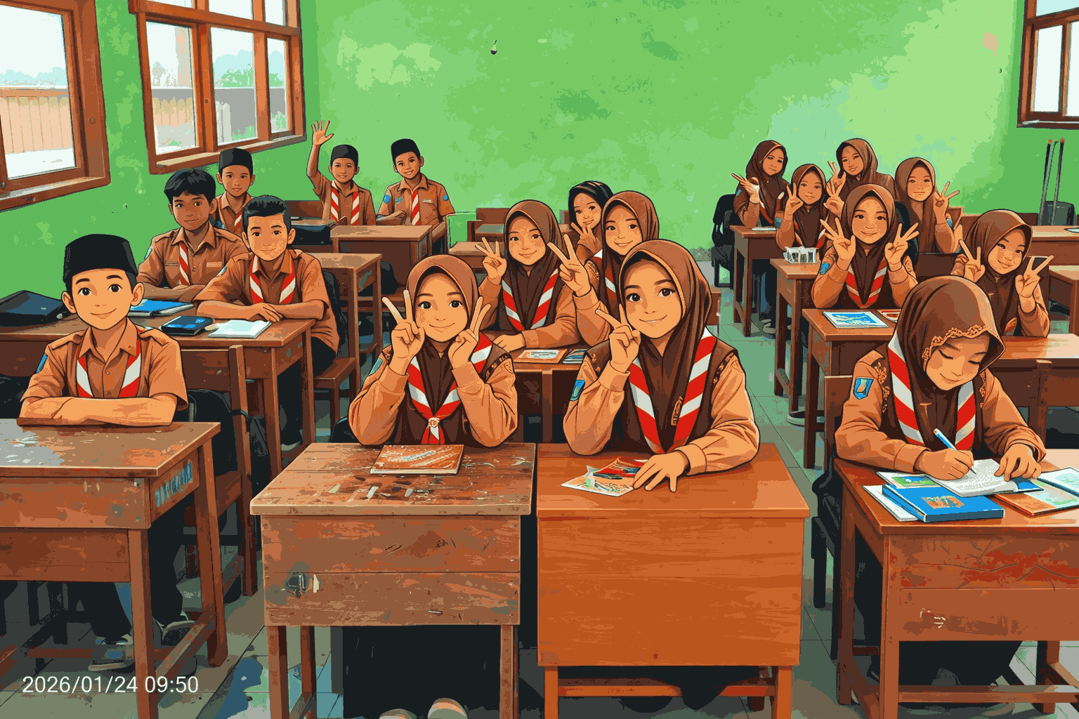 Tiga Gelas Kopi untuk Kelas 8F 
